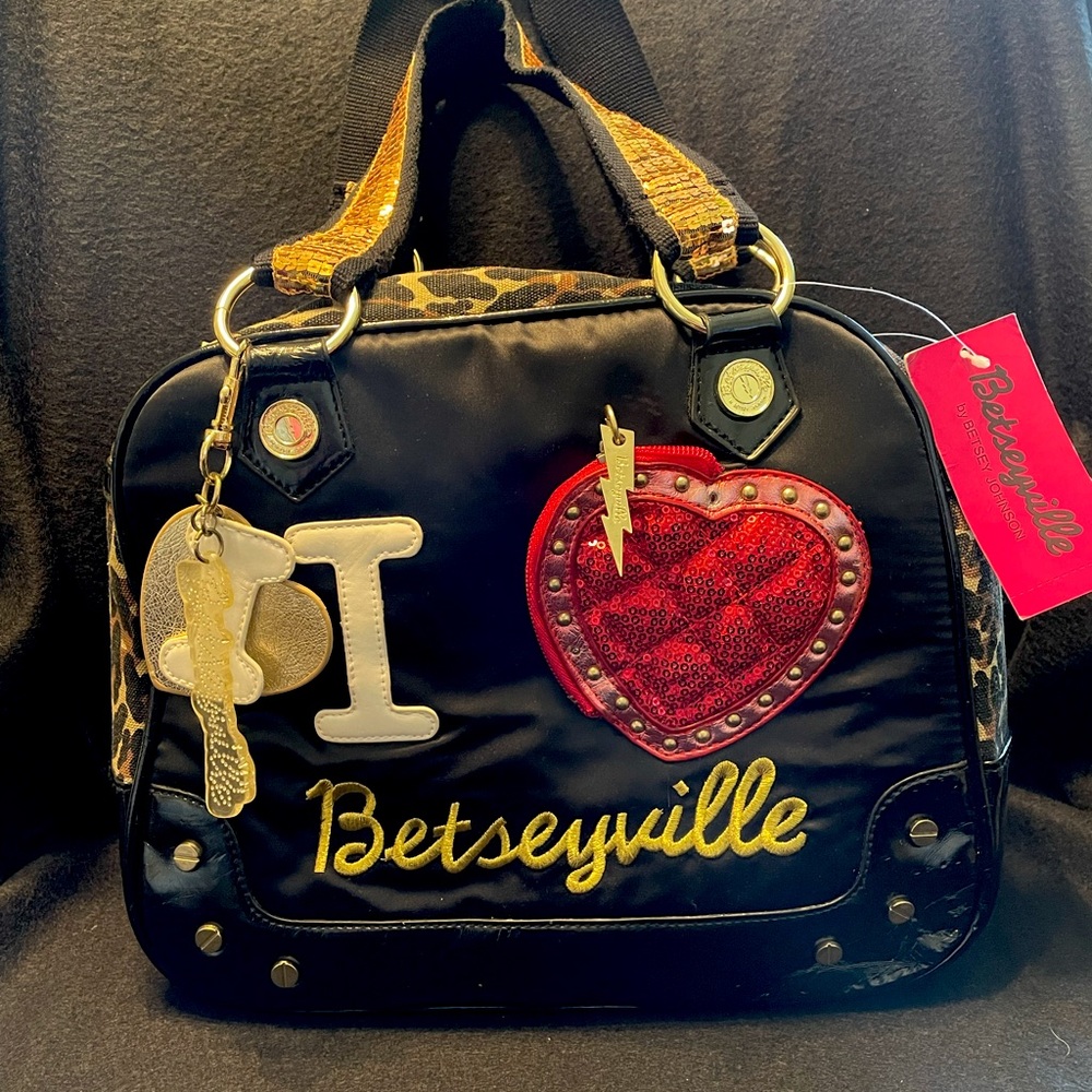 Betsey Johnson Leopard Print Purse